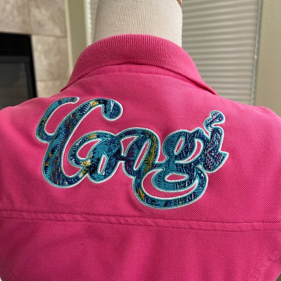 COOGI WOMANS DRESS Sz medium pink retro sleeveless‎ - Picture 3 of 10